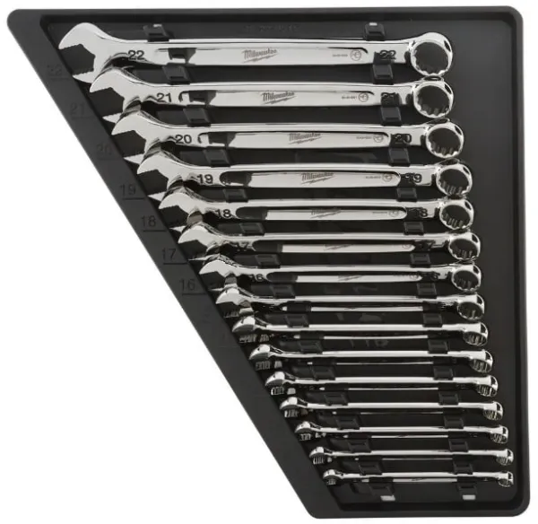 Milwaukee fastnøkkelsett 15 deler