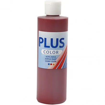 Plus Color Hobbymaling, gammel rød, 250 ml/1 flaske
