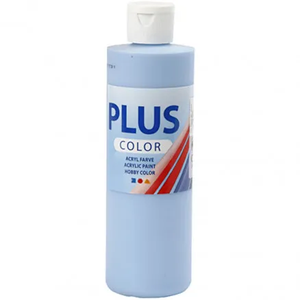 Plus Color Hobbymaling, himmelblå, 250 ml/ 1 flaske.