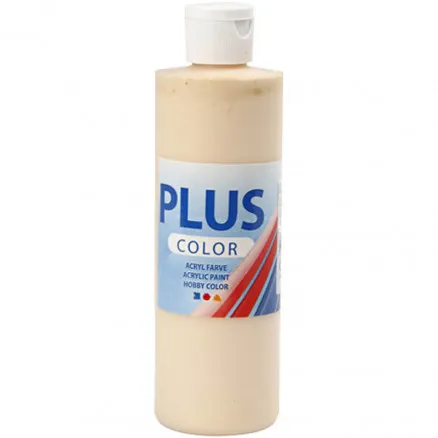 Plus Color Hobbymaling, Lys Pudder, 250 ml/1 flaske