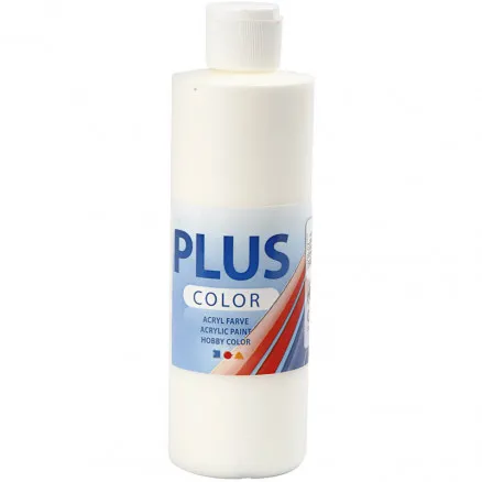 Plus Color Hobbymaling, Offwhite, 250ml