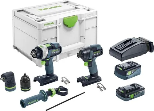 Festool Skrutrekker- og boremaskinsett TID 18 5,0/4,0-Set TPC 18/4